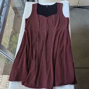 Torrid Jacquard Polka Dot Skater Dress